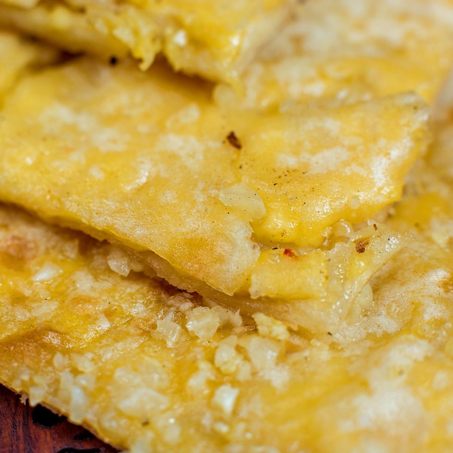 Cheese garlic paratha