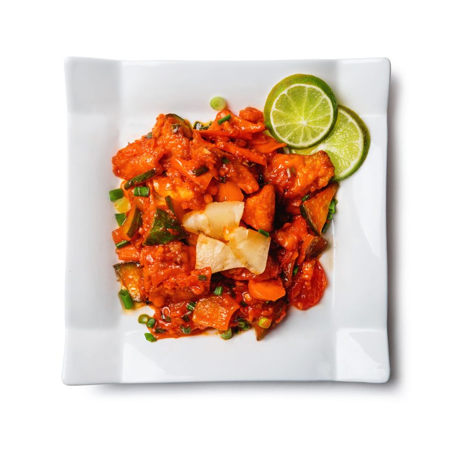 Fish in sweet & sour sauce