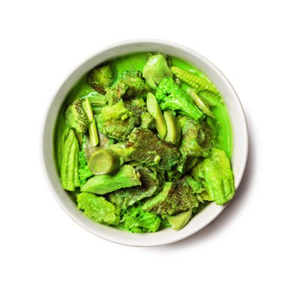 Green curry beef